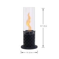 Vornado bio-ethanolhaard &ndash; stijlvol model met een decoratieve geperforeerde basis en hoge vlam