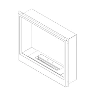 1-zijdige inbouw bio-ethanol haard