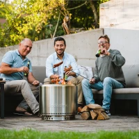 Bonfire + Standaard 2.0 RVS Rookvrije Houtbrander voor gebruik buitenshuis