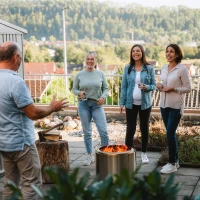Bonfire + Standaard 2.0 RVS Rookvrije Houtbrander voor gebruik buitenshuis
