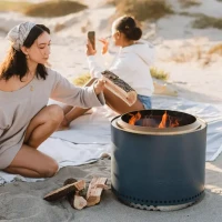 Solo Stove Bonfire + Stand 2.0 - Water op een terras
