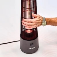 Ronde terrasverwarmer voor onder de tafel