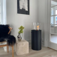 Zwarte bio-ethanol haard