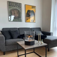 Southwark Black - Ronde Bio-ethanol tafelhaard