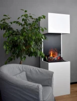 Glow Fire Beethoven Wit - OMC 600 | Vrijstaande Waterdamphaard, 170 cm x 60 cm x 50 cm