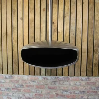 Staal UFO-60 plafond hangende bioethanol haard