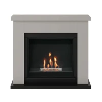 Frode Beige Bio-ethanolhaard in zachte, neutrale tinten