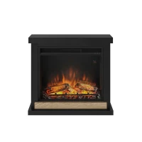 TAGU Hagen elektrische haard &ndash; zwart, vrijstaand, 1500 W, met afstandsbediening en thermostaat
