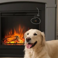 TAGU Helmi elektrische haard &ndash; grijs, vrijstaand design, met PowerFlame 1 of 2 inzethaard
