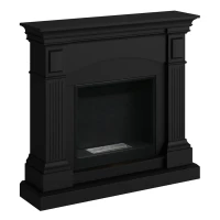 Magna Zwarte Bio-ethanolhaard in modern zwart design voor rookvrije verwarming