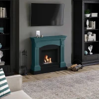 Magna Turquoise Bio-ethanolhaard in uniek turquoise design voor stijlbewuste woningen