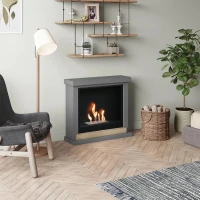 Hagen Grijze Bio-ethanolhaard voor moderne interieurs en rookvrije verwarming