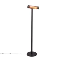 Zwarte vloermodel terrasverwarmer