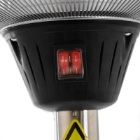 Zilveren vloer terrasverwarmer