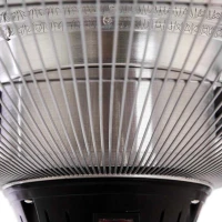 Zwarte verstelbare terrasverwarmer