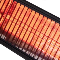 Terrasverwarmer HEAT1 ECO Pro-line 2000W 66cm- Zwart