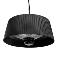 Hangende terrasverwarmer met lampenkap