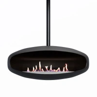 Hein & Haugaard UFO-80 Mega plafondhaard in gepolijst zwart