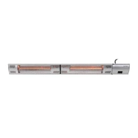 Ultra 3000W h&aelig;ngende elektrisk terrassevarmer