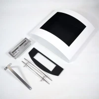 Muur-hangende bio-ethanol haard in wit