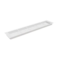 Wit Ventilatierooster - 50x10 cm mmet een ventilatiegat van 214 cm²
