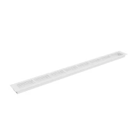 Ventilaiterooster Wit - 80x7.6 cm - met een ventilatiegat van 210 cm²