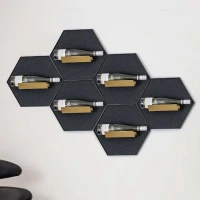 Vinreol til 1 flaske p&aring; Akustikpanel