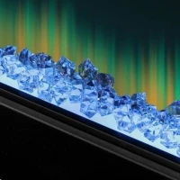 185,4 cm elektrische wandhaard