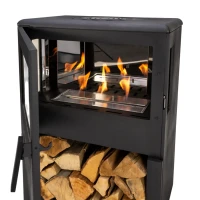 Nobel 75 &ndash; Vrijstaande bio-ethanolhaard van gietijzer