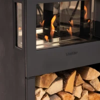 Nobel 75 &ndash; Vrijstaande bio-ethanolhaard van gietijzer