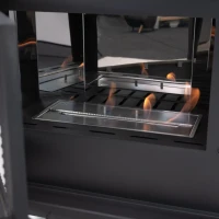 Westbo of Sweden Victoria 85 Bio-ethanolkachel met Driezijdig Vlamzicht in Gietijzer