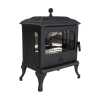 Westbo of Sweden Victoria 85 Bio-ethanolkachel met Driezijdig Vlamzicht in Gietijzer