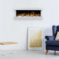 Nordfolk wit drie-zijdige elektrische haard