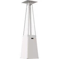 Witte pyramidevormige buiten gashaard