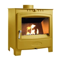 Arada Solution 5 Widescreen Raincoat Yellow vrijstaande bio-ethanol haard