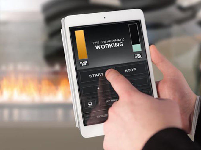 l'App per il controlo del biocaminetto