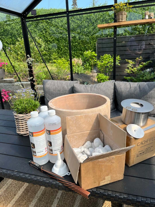 Materialliste - DIY Tischkamin