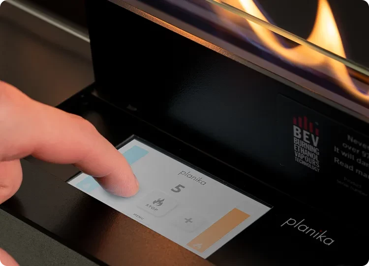 Planika bedieningspaneel