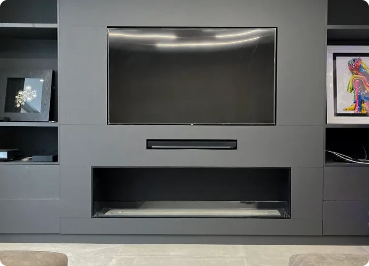 Bioethanol Fireplace Media Wall