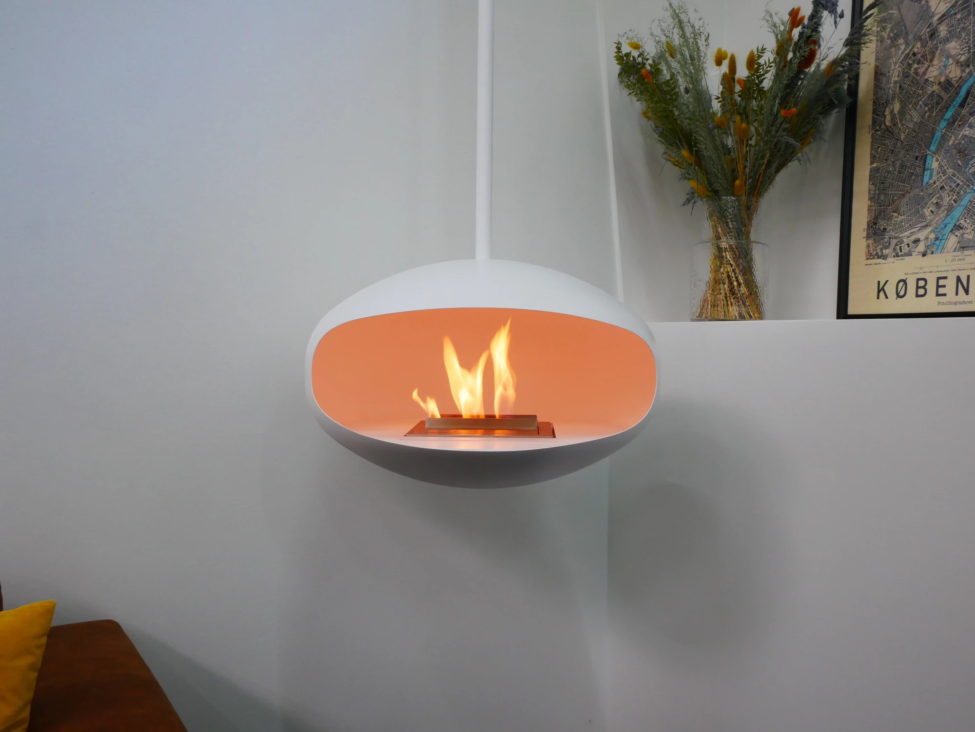 Cocoon Aeris bianco camino bioetanolo