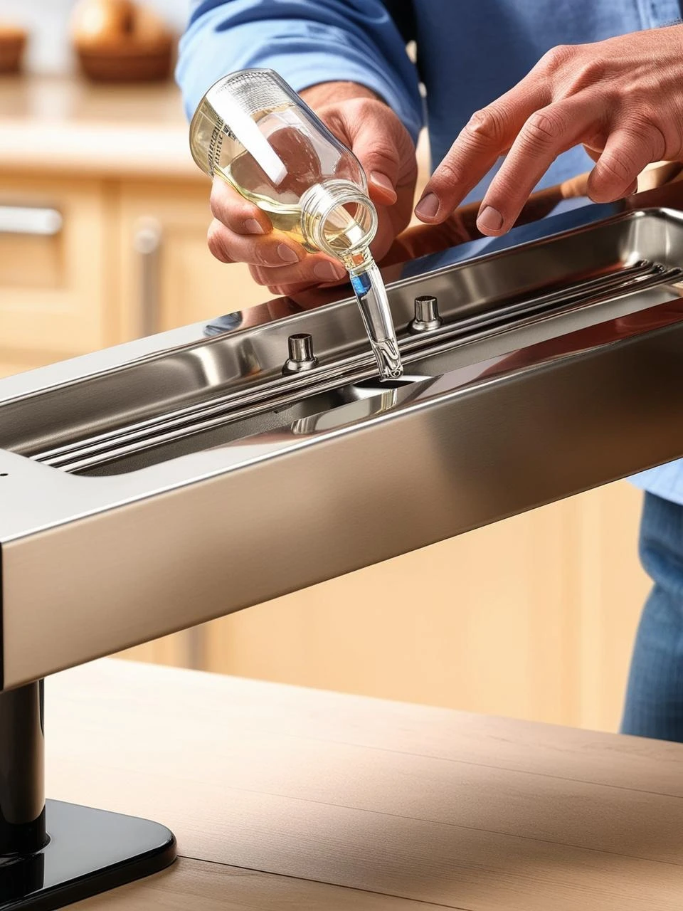 riempimento bruciatore a bioetanolo