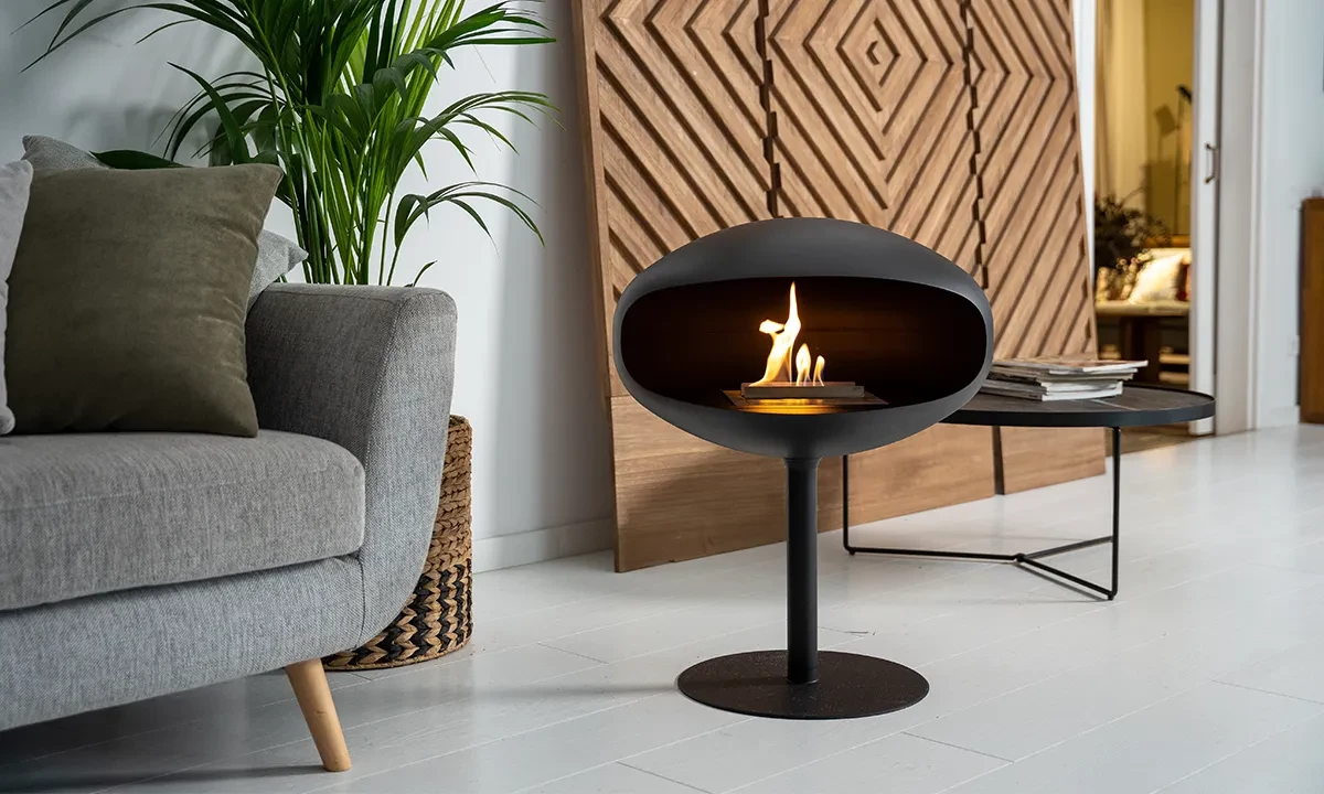 Cocoon Pedestal indoor bioethanol fireplace