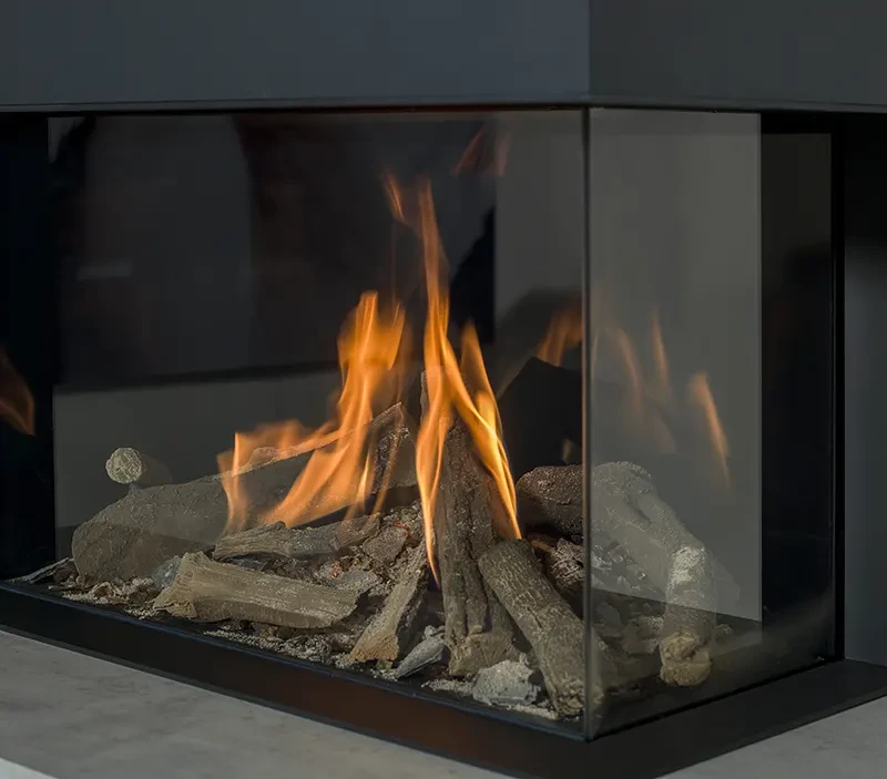 Gaspejs flammer close-up