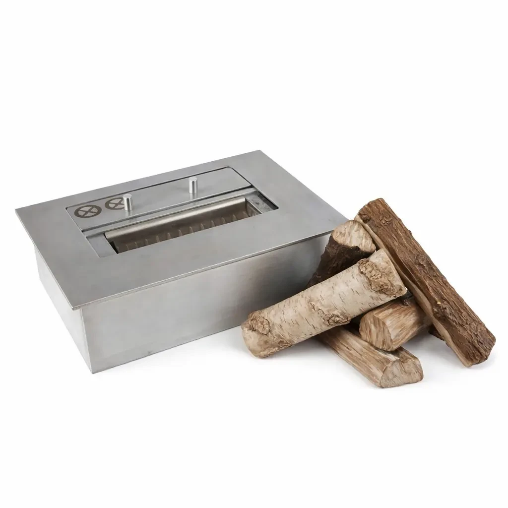 bruciatore bioetanolo + legna decorativa